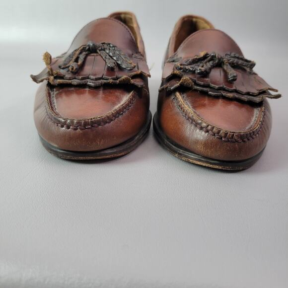 Johnston & Murphy Aragon II Kiltie Tassel Loafers Brown Mens Size 8.5 EEE - Picture 6 of 16